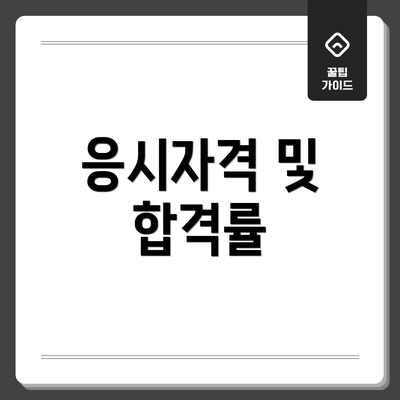 응시자격 및 합격률
