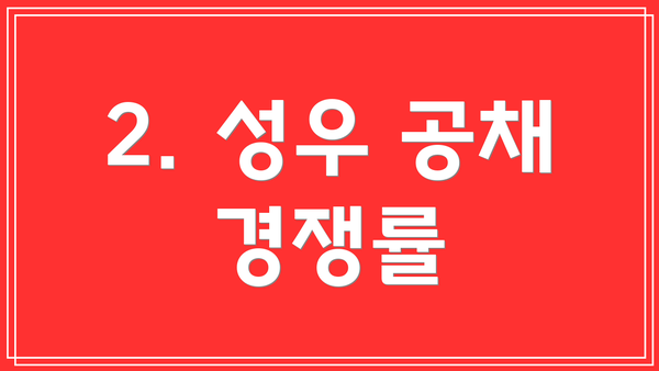 2. 성우 공채 경쟁률