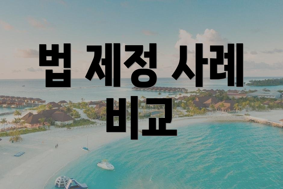 법 제정 사례 비교