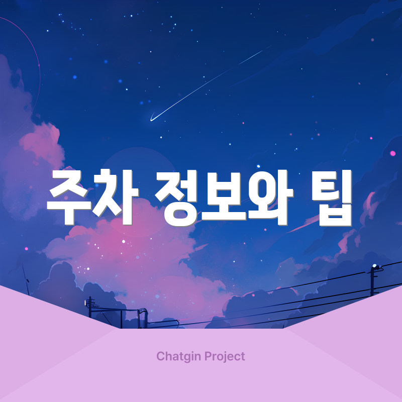 주차 정보와 팁
