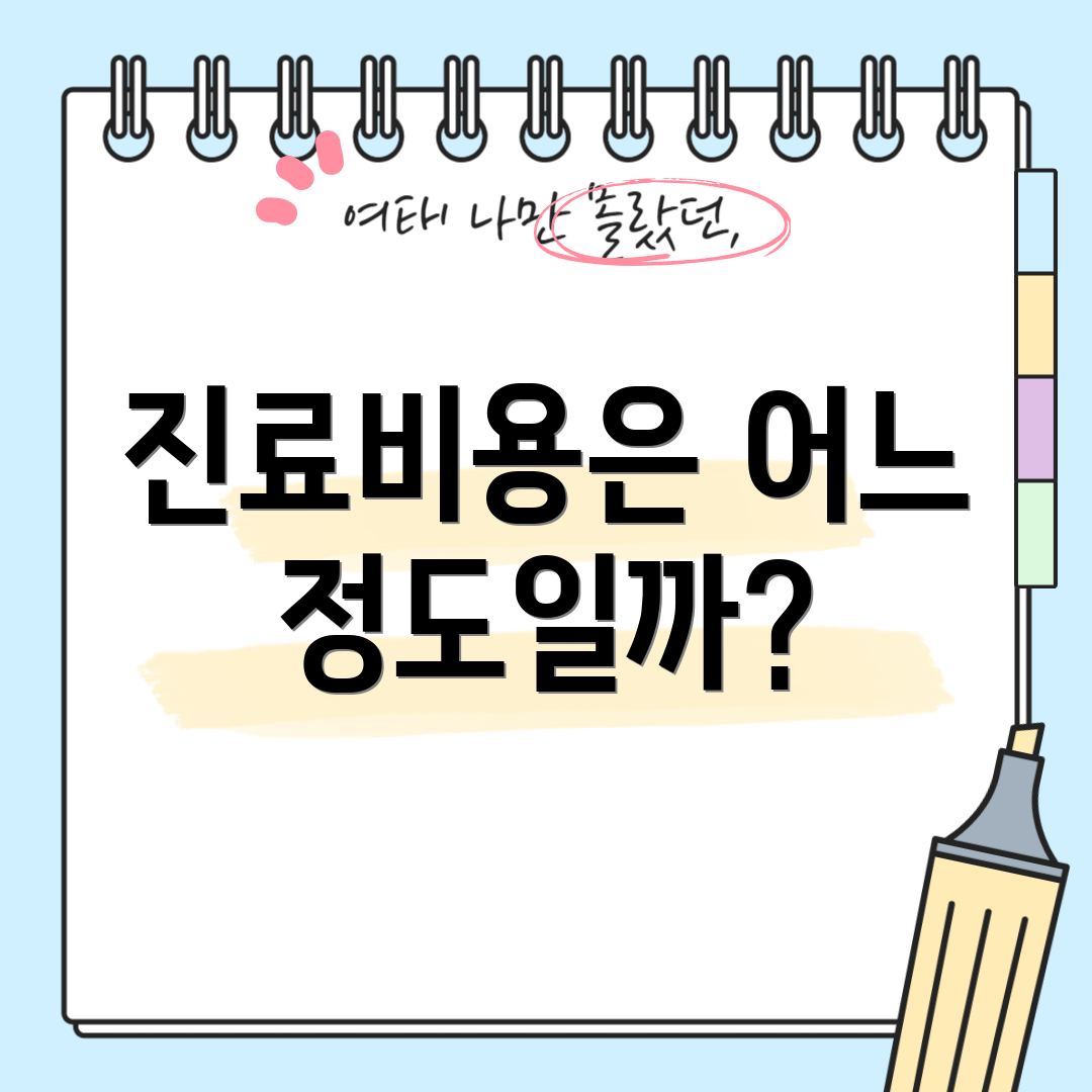 진료비용은 어느 정도일까?