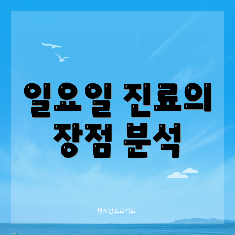 일요일 진료의 장점 분석