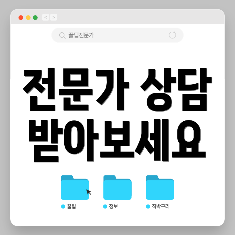 전문가 상담 받아보세요