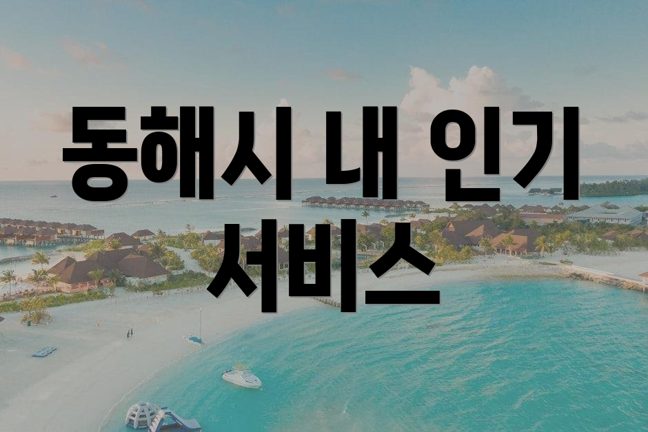 동해시 내 인기 서비스