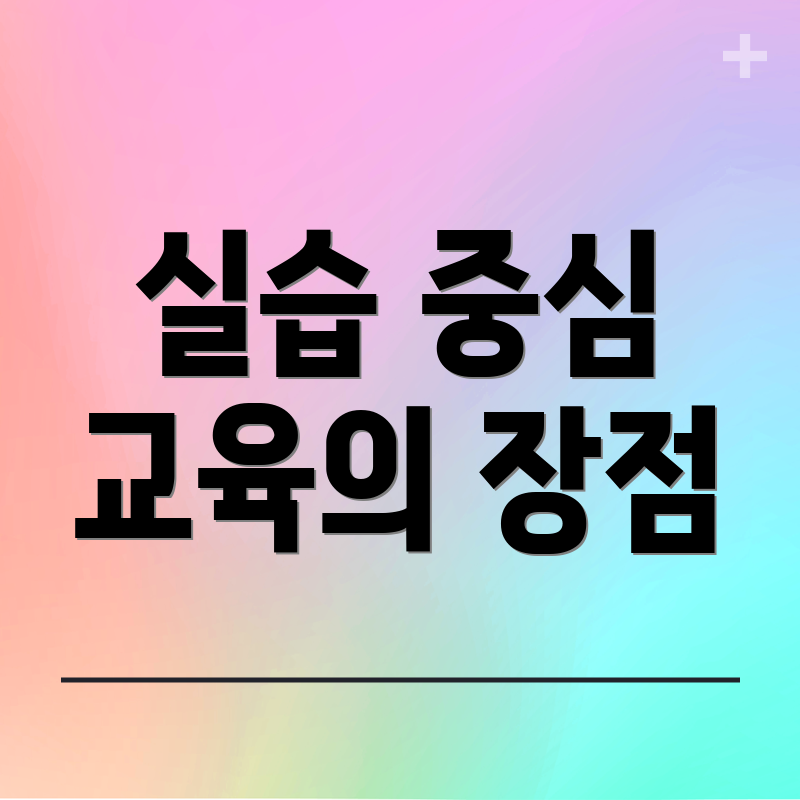 실습 중심 교육의 장점
