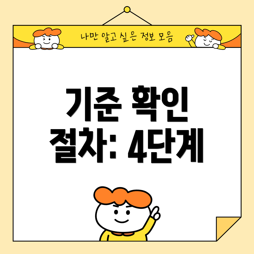 기준 확인 절차: 4단계