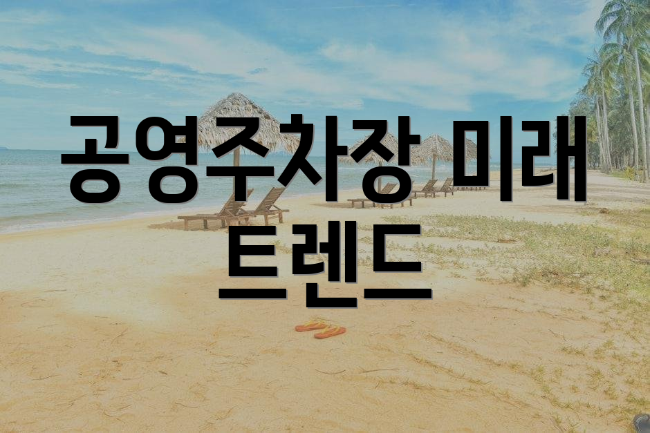 공영주차장 미래 트렌드