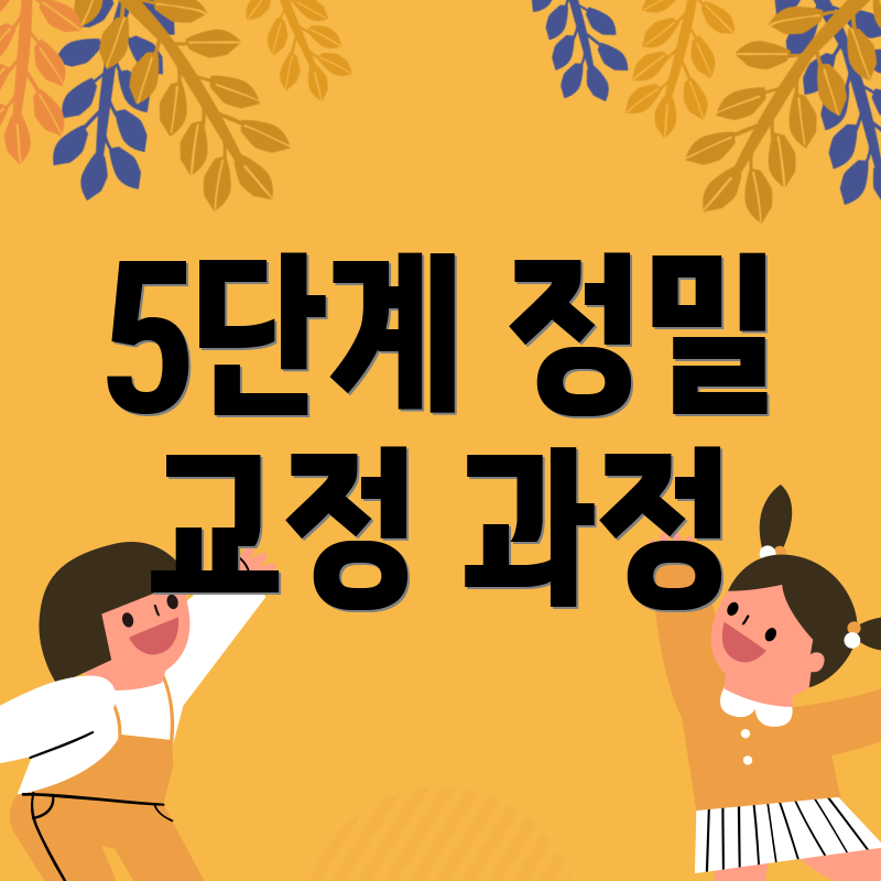 5단계 정밀 교정 과정