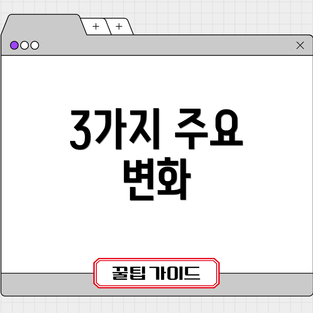3가지 주요 변화