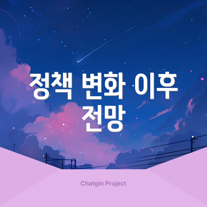 정책 변화 이후 전망