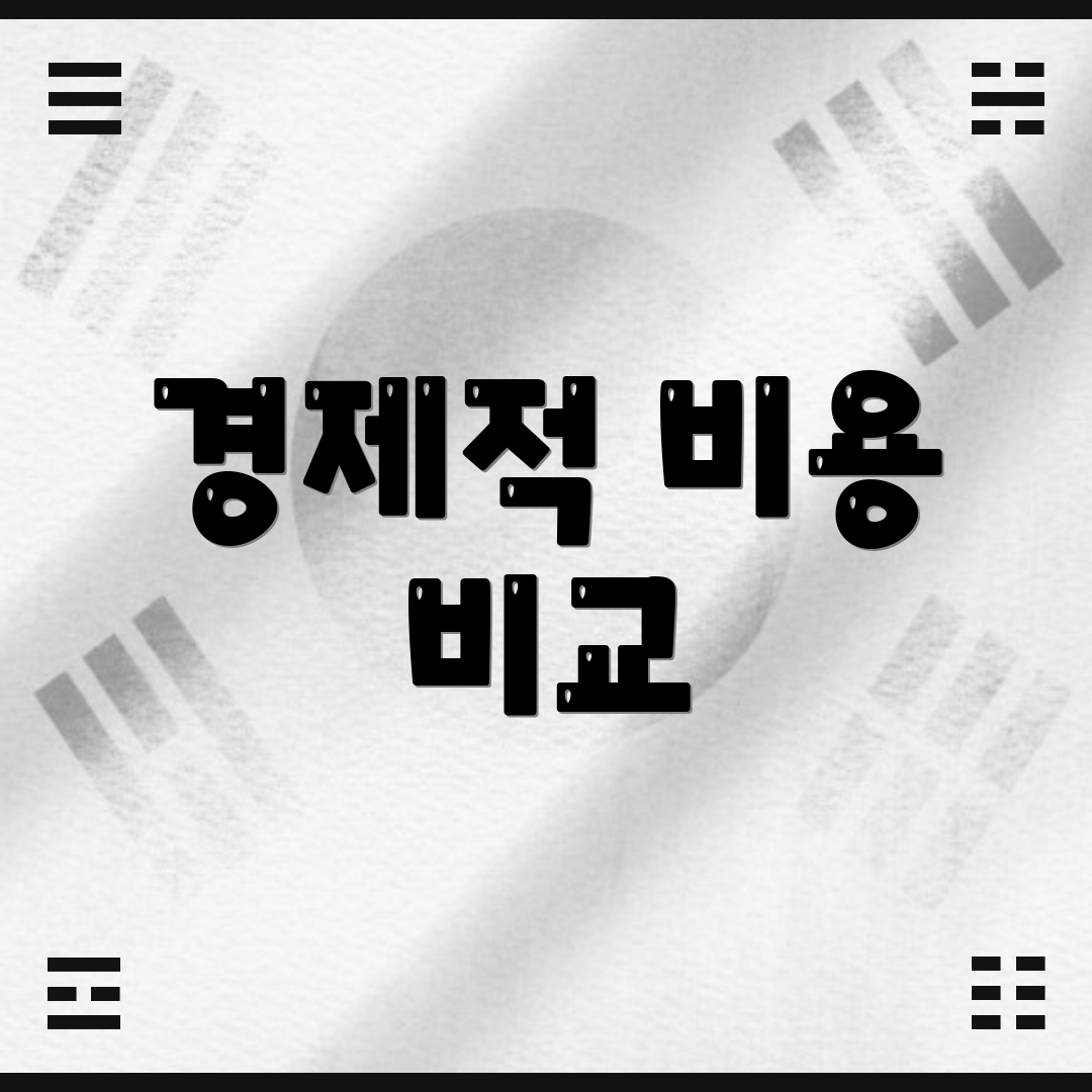 경제적 비용 비교