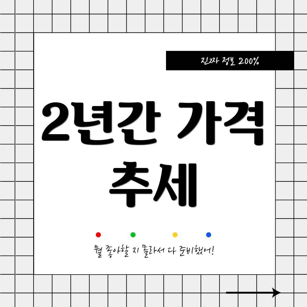 2년간 가격 추세