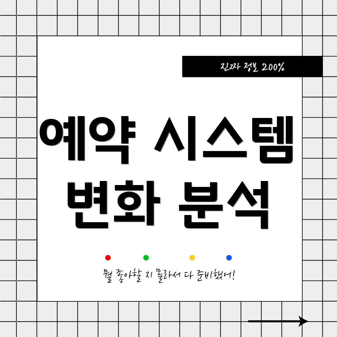 예약 시스템 변화 분석