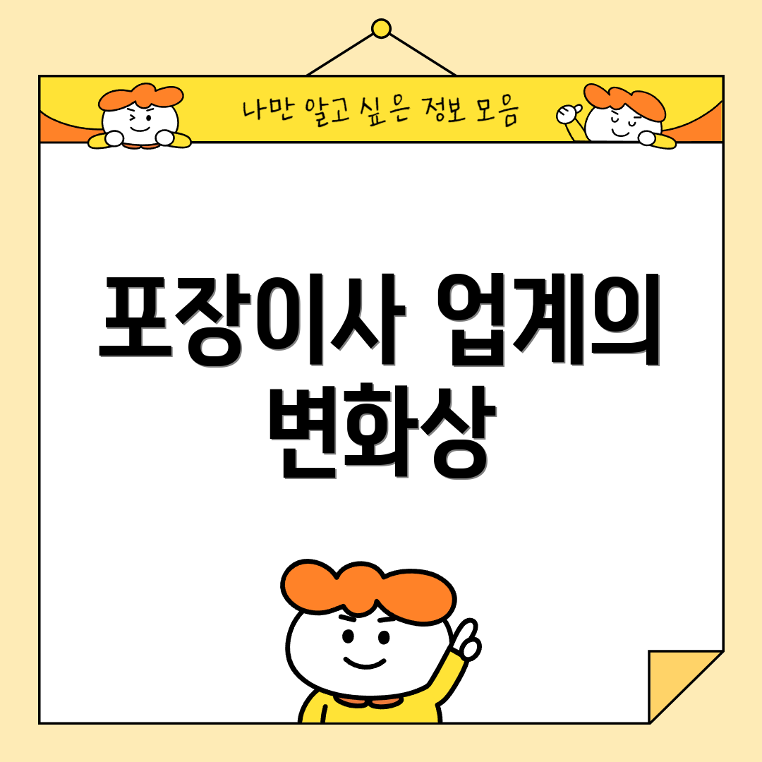 포장이사 업계의 변화상