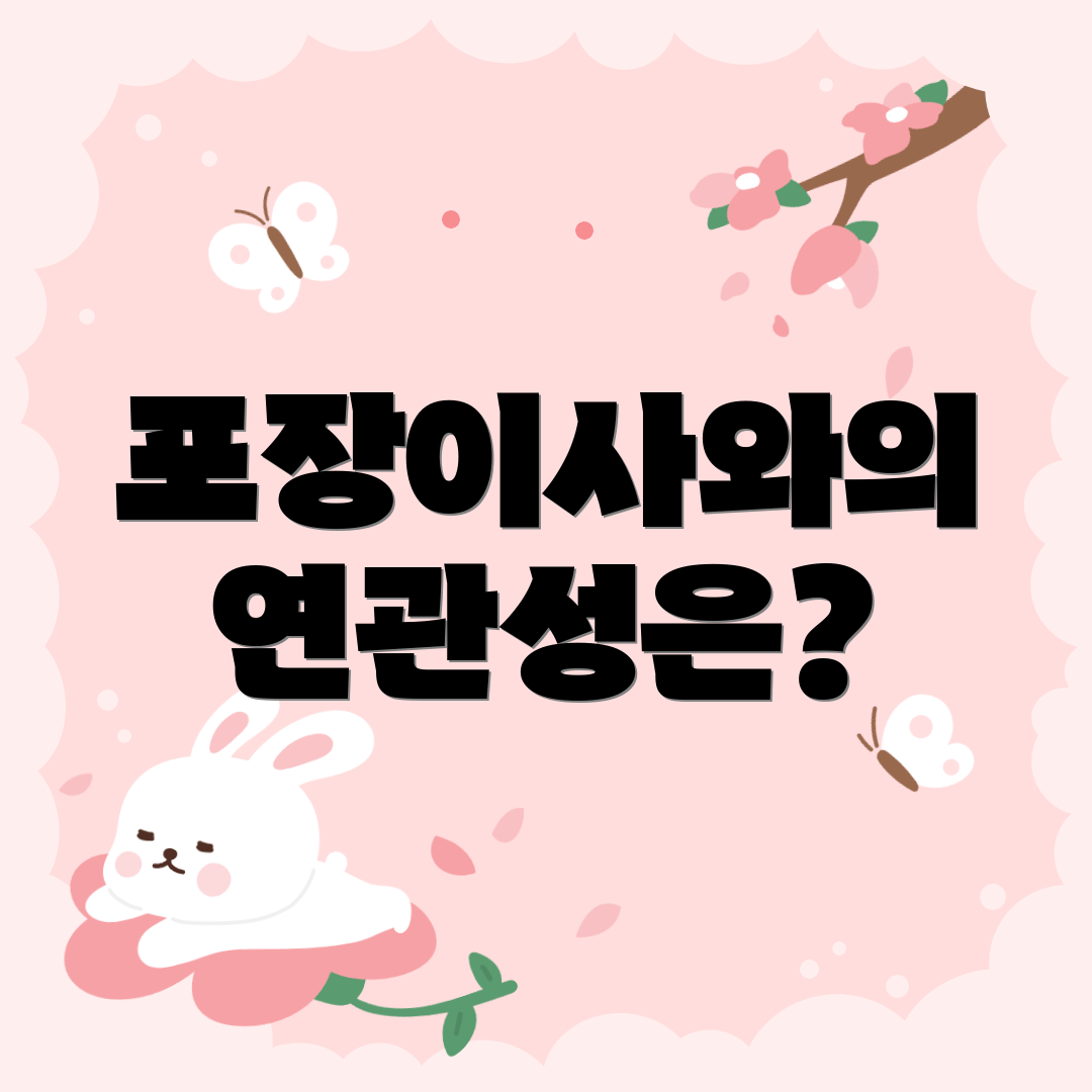 포장이사와의 연관성은?