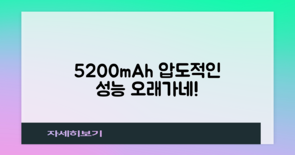 5200mAh, 오래가는 성능