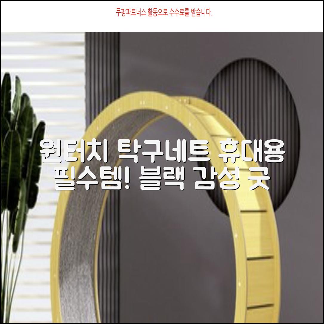 원터치 탁구 지주 네트 휴대용 탁구네트 세트, 1개, 블랙 추천 리뷰