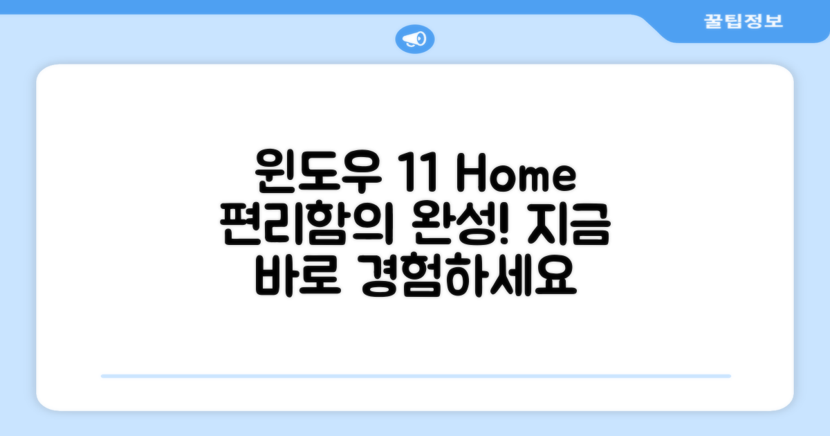 윈도우 11 Home, 편리함의 완성