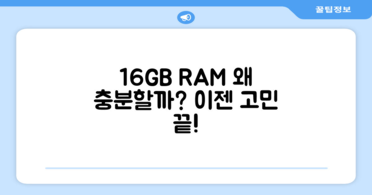 16GB RAM, 왜 충분할까?