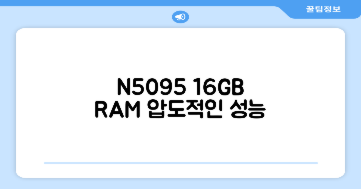 N5095, 16GB RAM의 힘