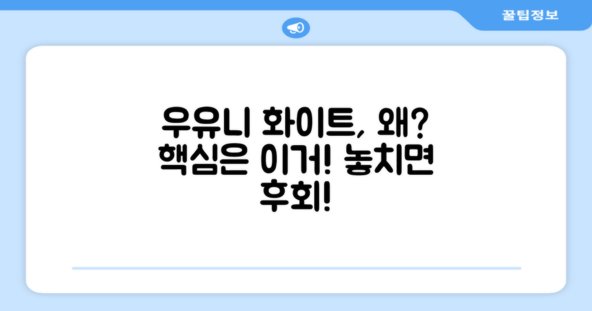 우유니화이트, 왜 추천할까요?