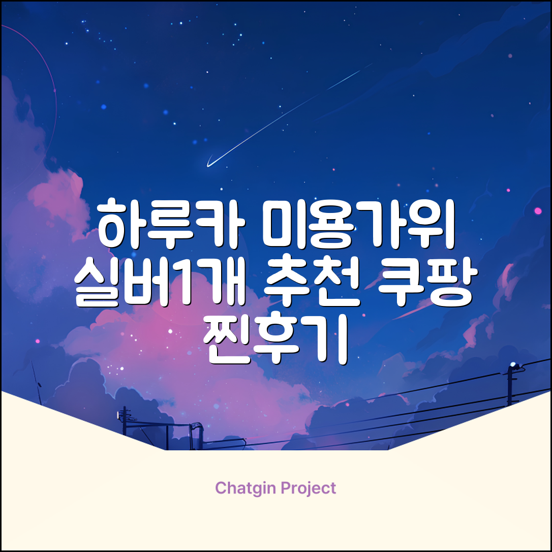 하루카 미용가위 세트, 실버, 1개 추천 리뷰
