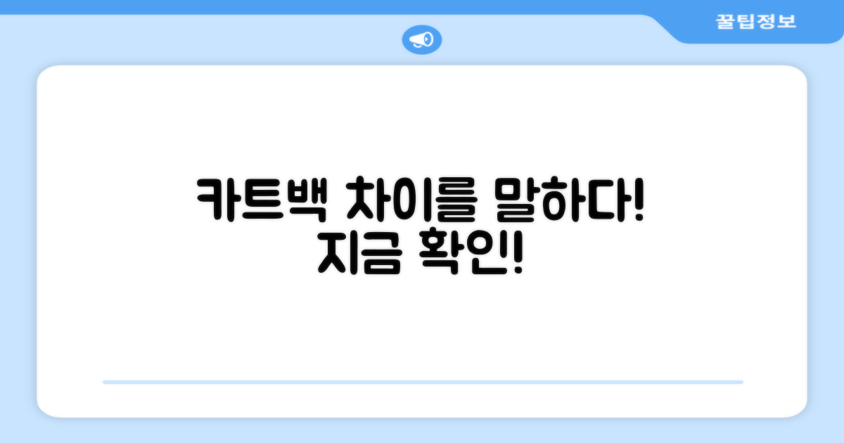 카트백, 무엇이 다른가?