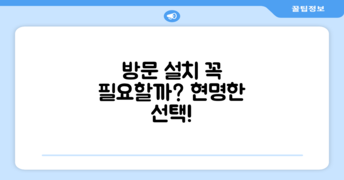 방문 설치, 꼭 추천해야 할까?