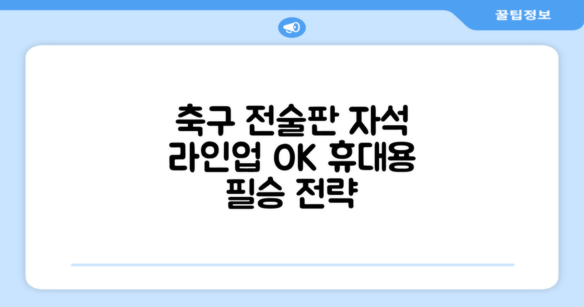 축구 작전판 휴대용 자석 전술 보드 라인업 전략 풋살 전술판 파우치형 세트, 1개 추천 리뷰