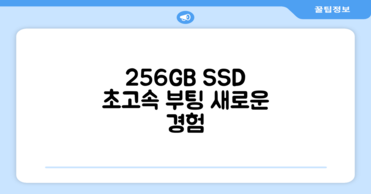 256GB SSD, 빠른 부팅 속도