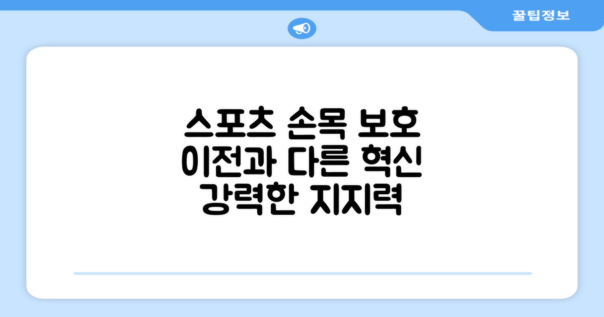 스포츠 손목 보호, 이전과는 다르다