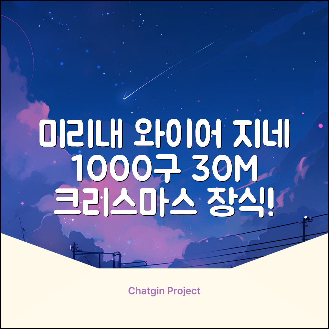 아리조명 LED 미리내 와이어 지네 전구 크리스마스 장식 줄 조명 30M 1000구 실버코팅, 웜화이트, 1개 추천 리뷰