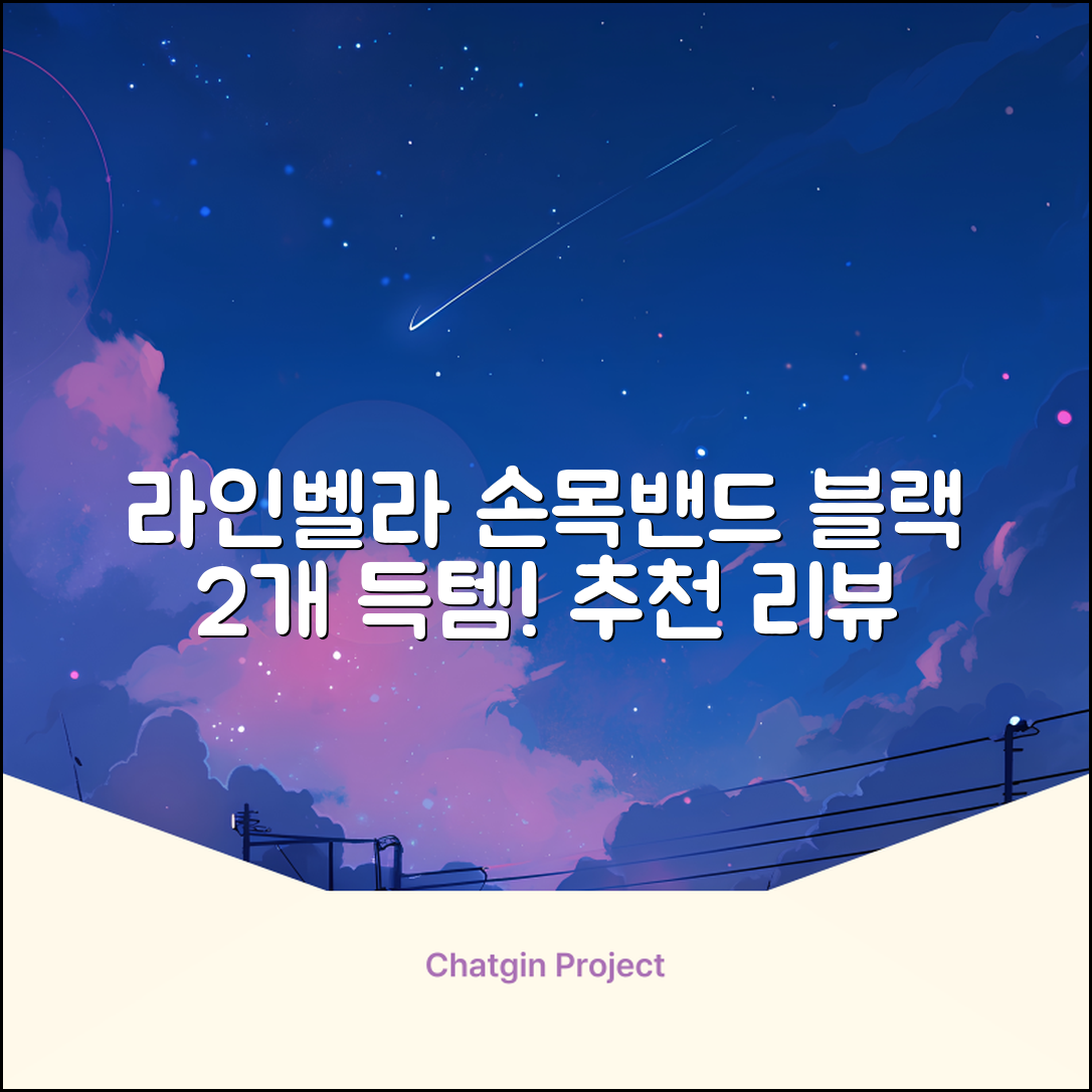 라인벨라 의료용 손목 압박용 밴드 블랙, 2개 추천 리뷰