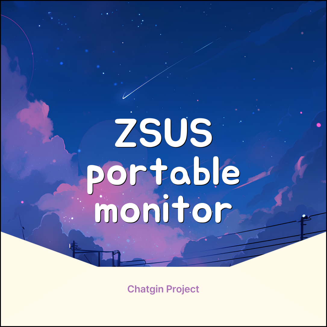 ZSUS 휴대용 모니터 게이밍모니터 15.6inch IPS FHD, PM15A, 39.6cm 추천 리뷰