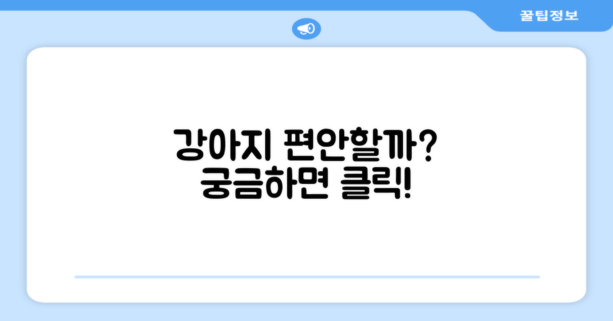 강아지에게 편안할까?