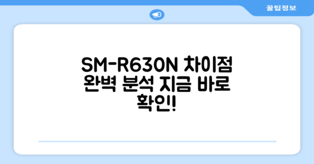 SM-R630N, 무엇이 다를까?