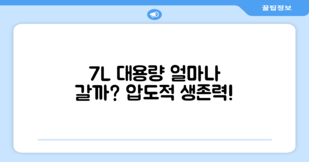 7L 대용량, 얼마나 오래갈까?