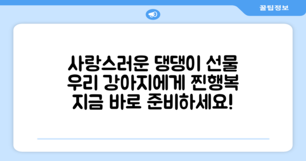 우리 강아지에게 선물하세요