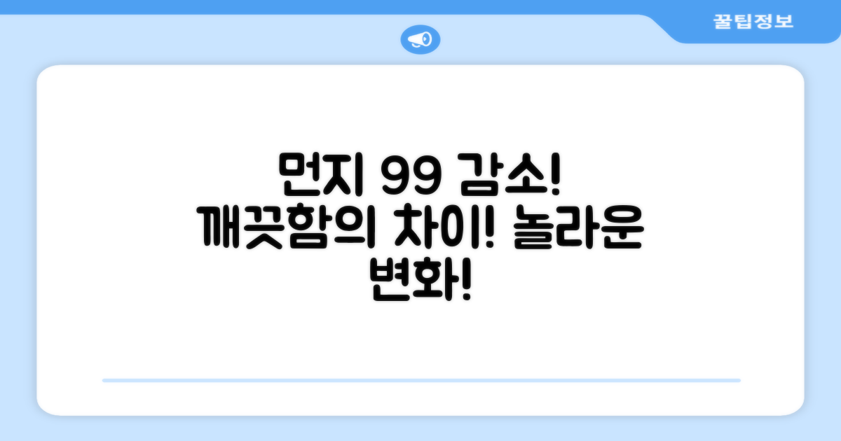 99% 먼지 감소