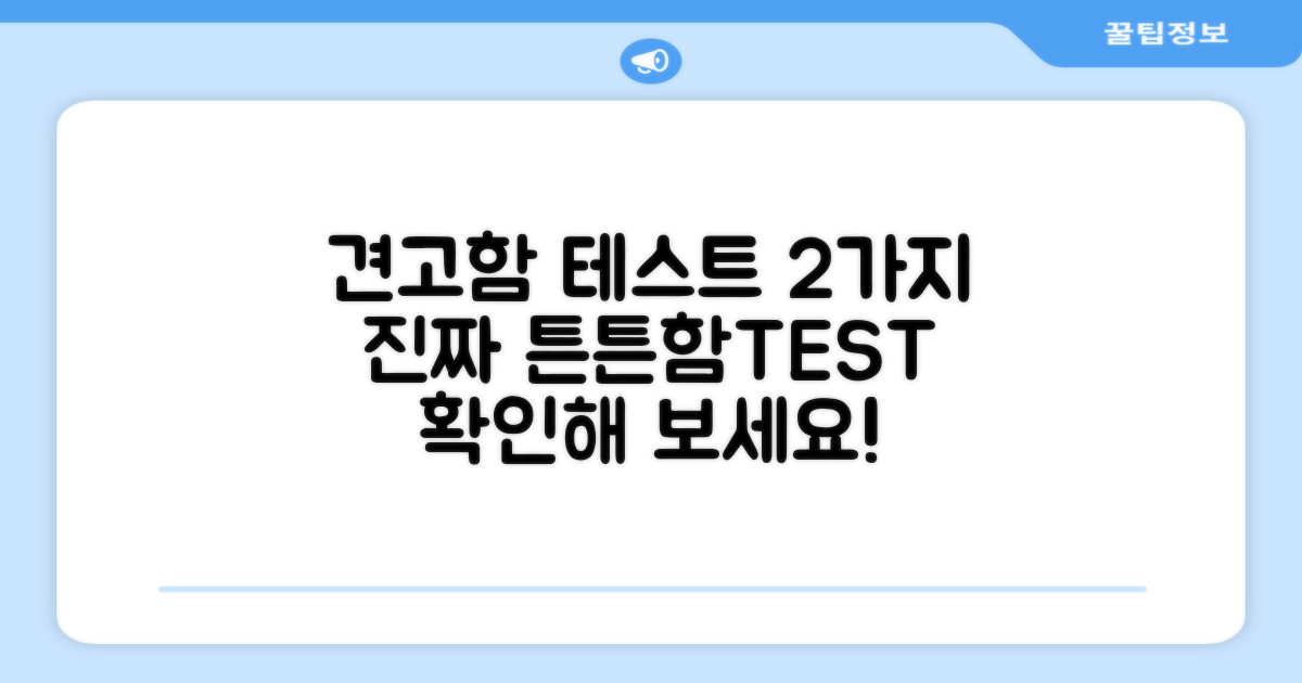 2가지 견고함 테스트