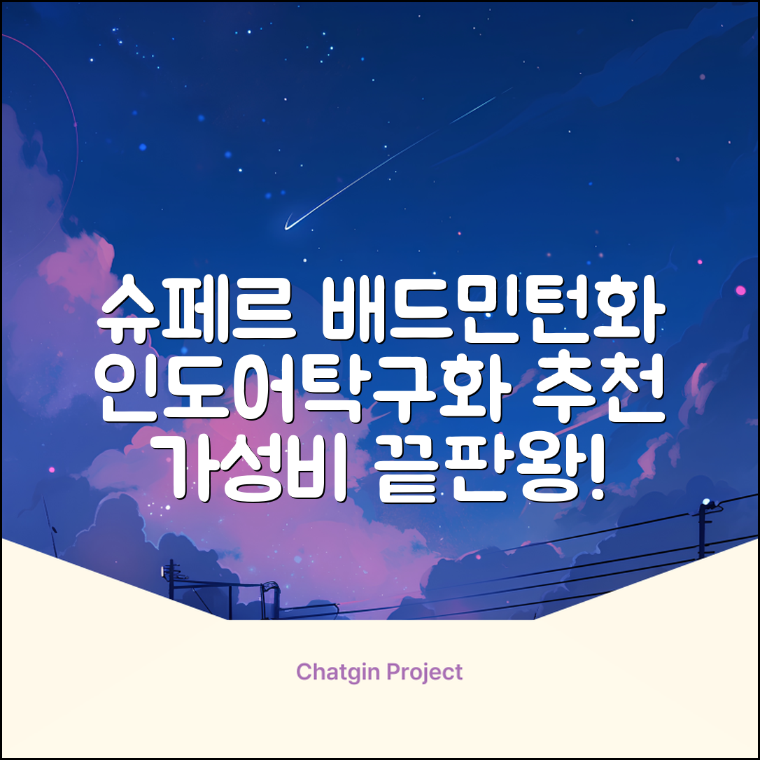 슈페르 가벼운 배드민턴화 인도어화 탁구화 추천 리뷰