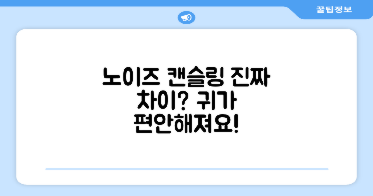 노이즈 캔슬링, 진정한 차이가?