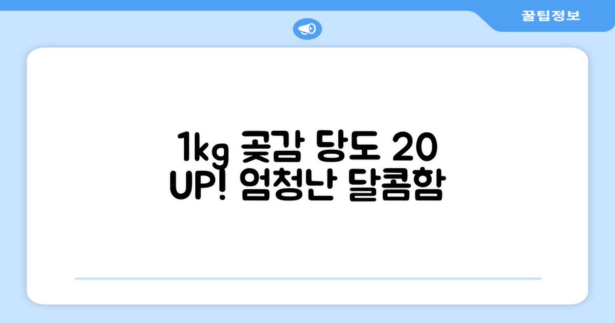 1kg 곶감, 당도 20% UP