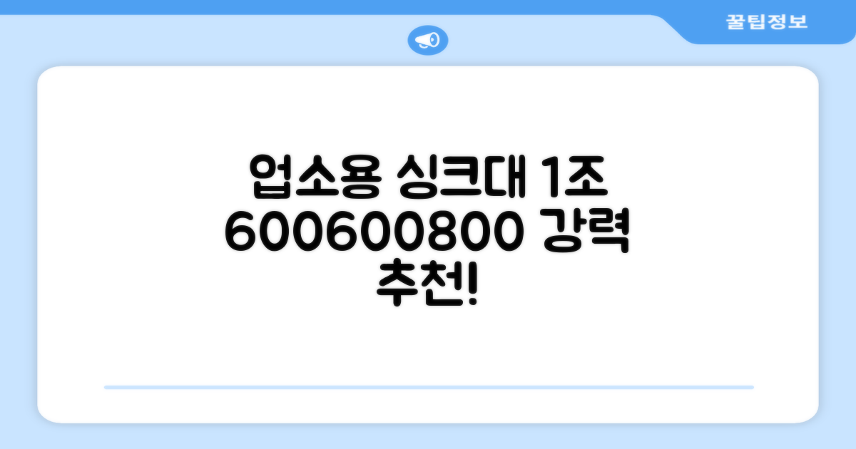 업소용 싱크대 1조 600 업소용개수대 스텐싱크대 주방싱크대, 1조 600*600*800 추천 리뷰