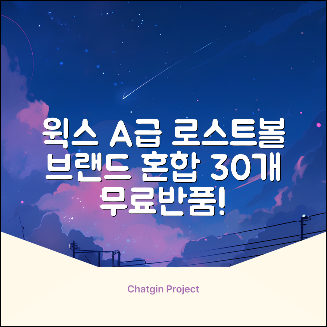 [윅스 진짜 깨끗한 볼] A+급 무료반품 로스트 골프공 로스트볼 유명브랜드, [A+ 브랜드혼합] 화이트, 30개 추천 리뷰