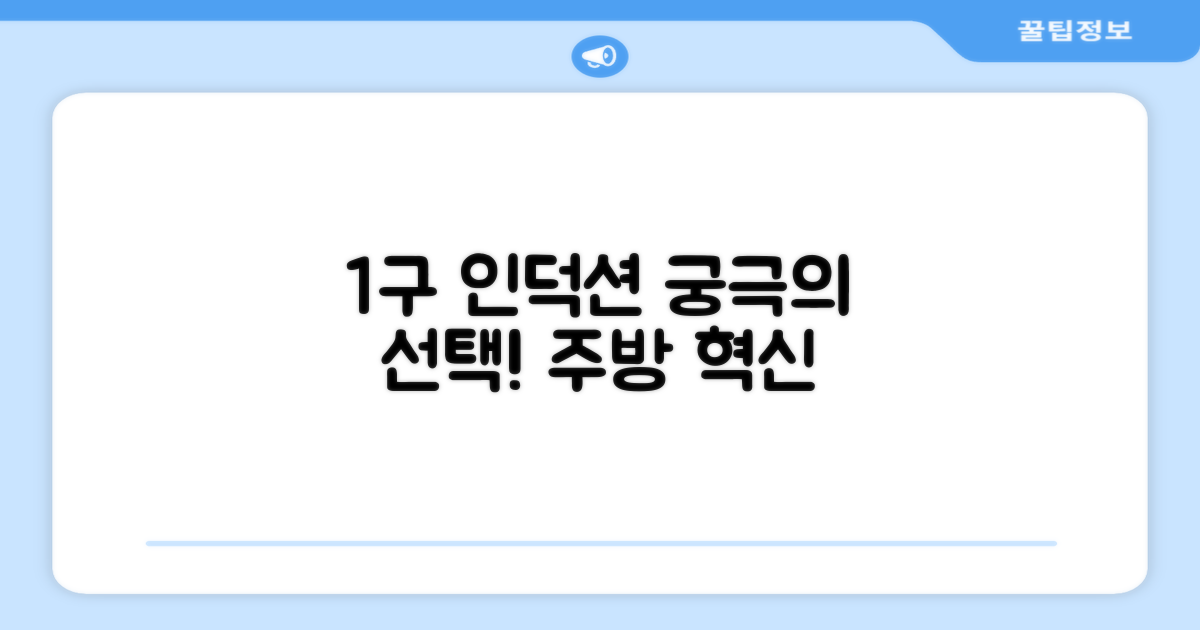 1구 인덕션, 어디에 좋을까요?