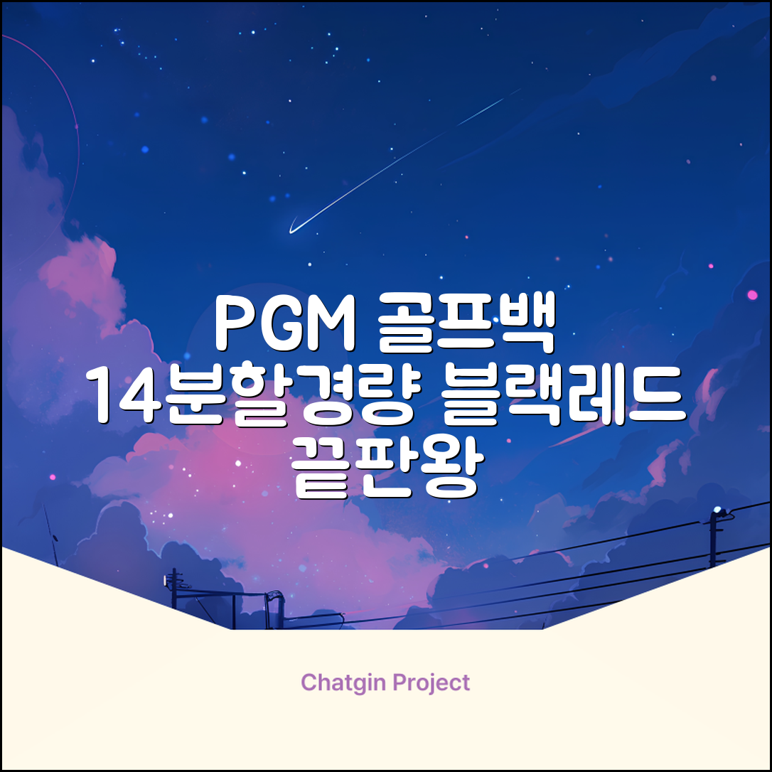 피지엠코리아 PGM 경량 14분할 골프백 스탠드백 캐디백, 블랙레드 추천 리뷰